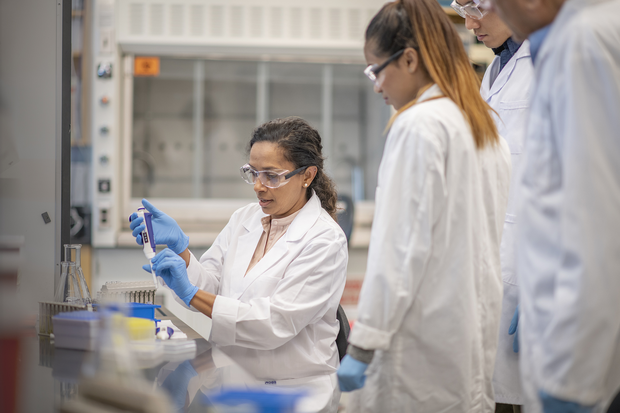 scientists working in a lab