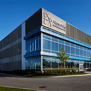 Photo of AtomVie’s new facility in Hamilton, Ontario