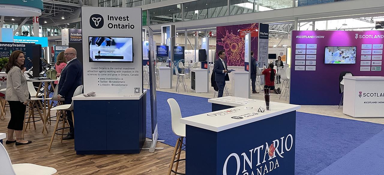 kiosque de l'Ontario à la convention internationale BIO