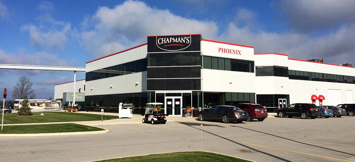 Photo of Chapman’s facility in Markdale, Ontario