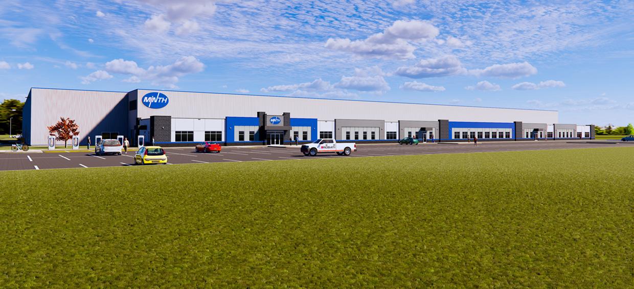 Rendering of Minth Group’s new manufacturing facility in Windsor, Ontario